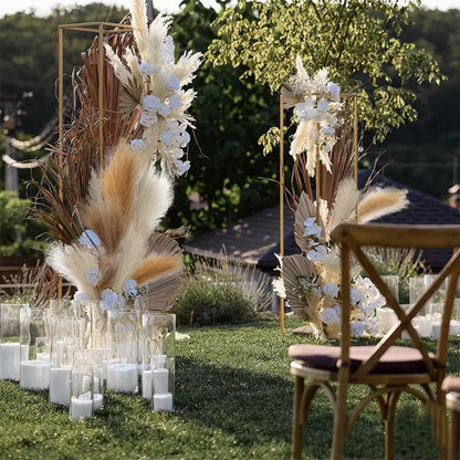 6/12/15Pc 55CM Artificial Pampas Grass Decor Bohemian Reed for DIY Floral Table Arrange Flower Wedding Home Christmas Decoration